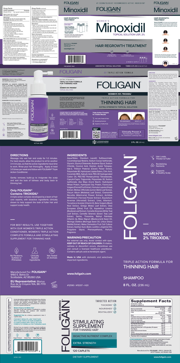 FOLIGAIN Women's Hair Regrowth Kit - FOLIGAIN Canada