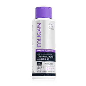 FOLIGAIN Triple Action Conditioner For Thinning Hair For Women with 2% Trioxidil 473ml - Foligain US