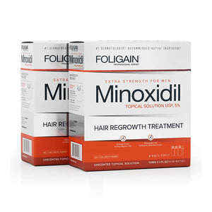 FOLIGAIN Minoxidil 5% Hair Regrowth Treatment For Men 6 Month Supply - FOLIGAIN Canada